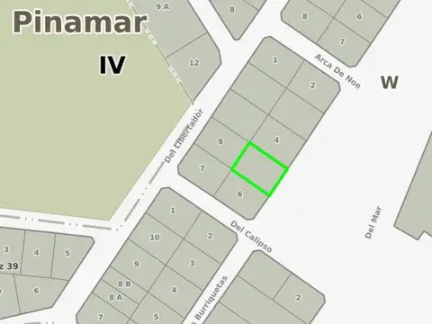 Terreno en Venta en Pinamar, USD 240.000