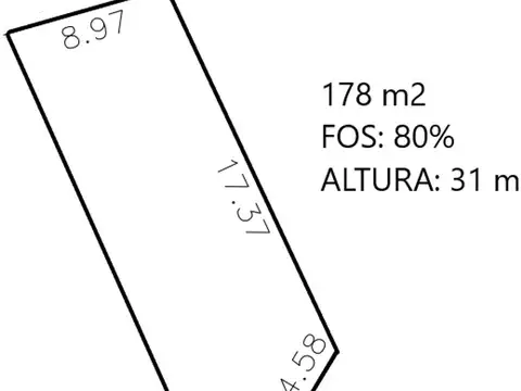 Parque Batlle Terreno 178m2 Ave. Italia (31m)
