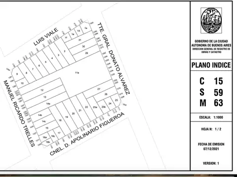 Terreno en Venta en Villa General Mitre, USD 300.000