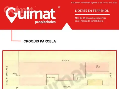 Terreno en Venta en Chacarita, USD 750.000
