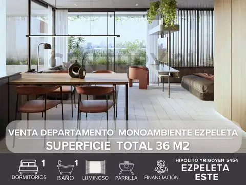 VENTA DEPARTAMENTO 1 AMBIENTES (MONOAMBIENTE) EZPELETA CENTRO