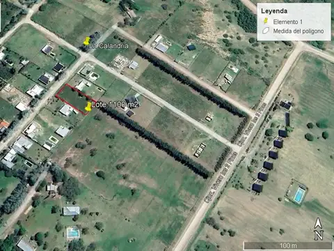 Terreno en Venta de 1077,0 m2