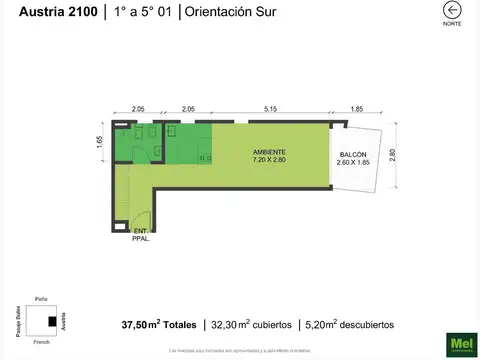 Austria 2100, Piso 2 a 7