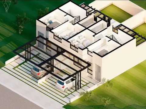 Depto Tipo Casa en Venta con 2 cocheras