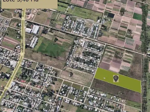 Gran terreno 3,40 Ha ideal loteo