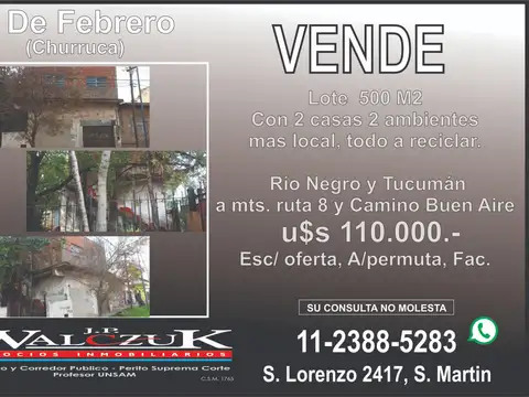 Casa en venta en Churruca
