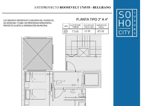 Roosevelt 1745 , Piso 3
