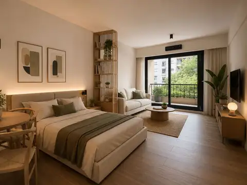 Venta Monoambiente divisible con balcon al frente y a estrenar en Palermo