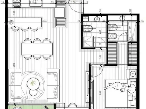 Departamento en Venta con 1 cocheras