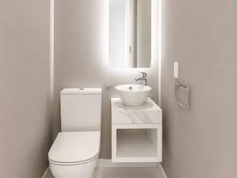 Departamento 2 ambientes con 2 baños