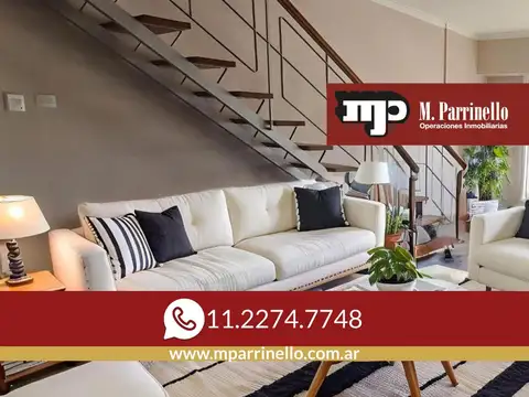 Depto de 3 ambientes con altillo y patio con parrilla –En Venta