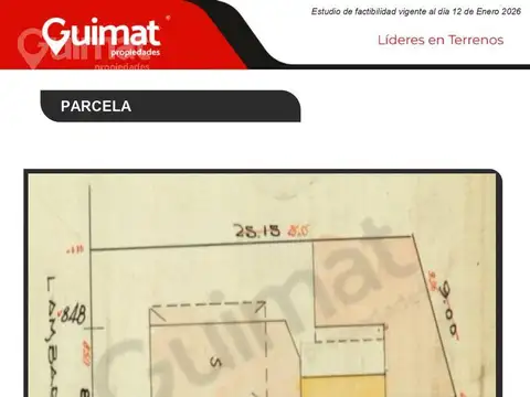 Terreno en Venta 8  mts Frente