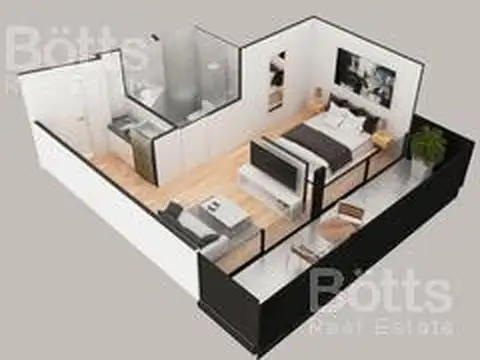 Departamento en Venta en Caballito Norte, USD 142.000