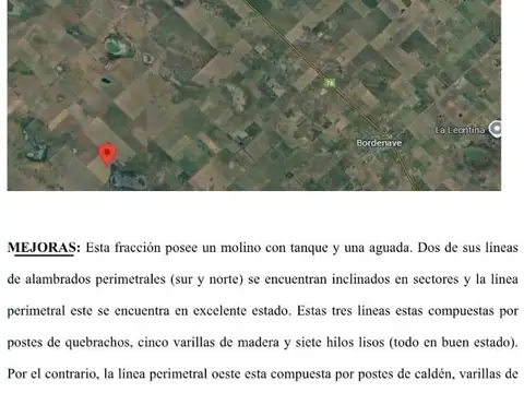 Campo en venta de 116ha ubicado en Puán 100