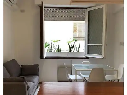 Departamento 3 ambientes a estrenar, equipado y muy luminoso.