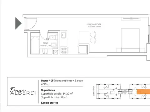 Departamento en Alquiler al Oeste