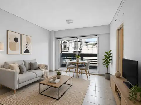 Monoambiente a estrenar con balcon al frente en venta en Constitución