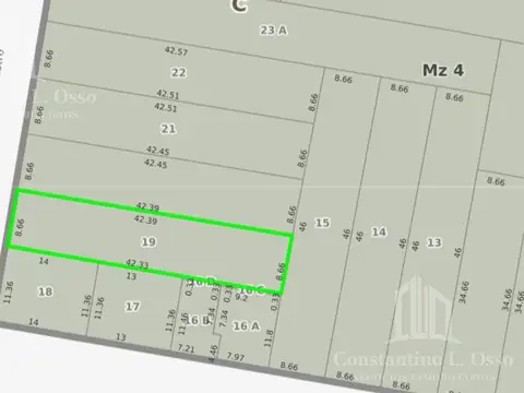 Terreno en venta - Ideal emprendimiento - 8,66mx42,4m