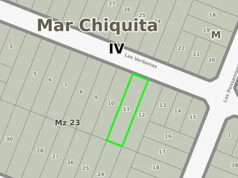 Terreno en venta - 429Mts2 - Mar Chiquita