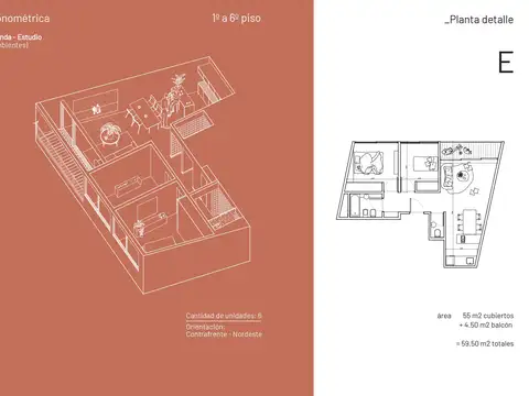 Departamento en Venta en Colegiales, USD 171.063