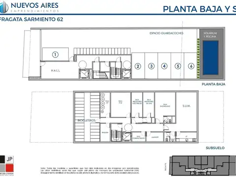 Fragata Presidente Sarmiento 100, Piso 1°