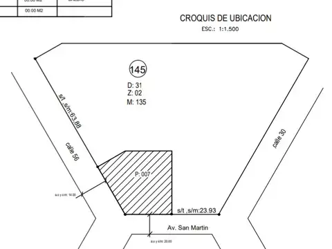 Terreno en Venta 18  mts Fondo