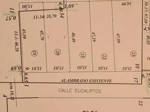 Terreno en Venta de 6199,0 m2