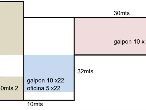 Galpon en Venta 100  mts Fondo
