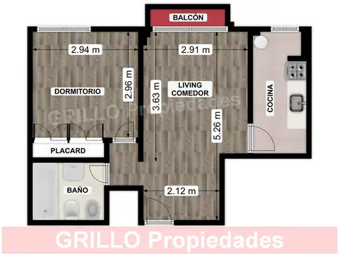 Departamento en Alquiler de 2 ambientes