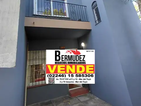 Venta Duplex 3 Ambientes Al Frente Calle 66 Entre 2 Y 3 Mar Del Tuyu
