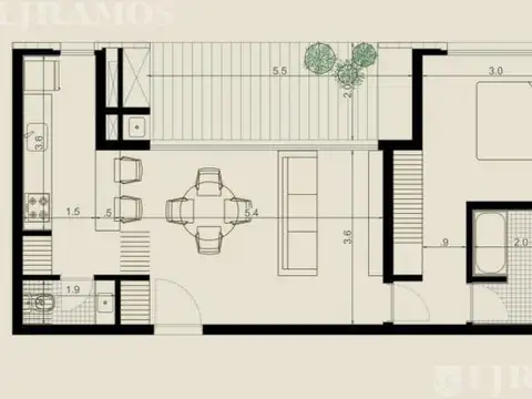 Departamento en Venta de 1 dormitorio