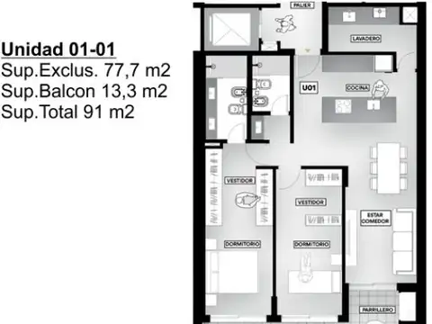 Departamento en Venta A Estrenar