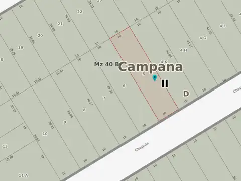 Terreno en Venta 24  mts Fondo