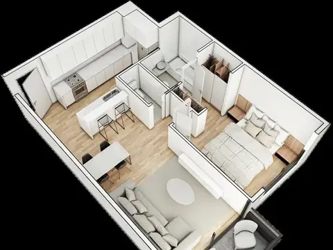 Departamento en Venta de 1 dormitorio