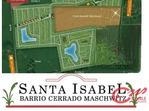 Terreno en Venta 20  mts Frente