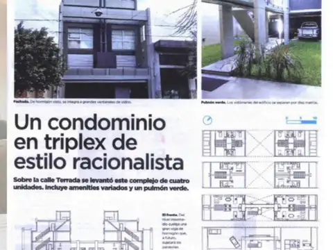 Depto Tipo Casa en Venta con 1 cocheras