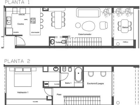 Depto Tipo Casa en Venta en Villa del Parque, USD 365.000