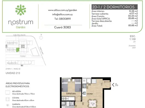 VENTA 2 DORMITORIOS NOSTRUM GARDEN PRADO