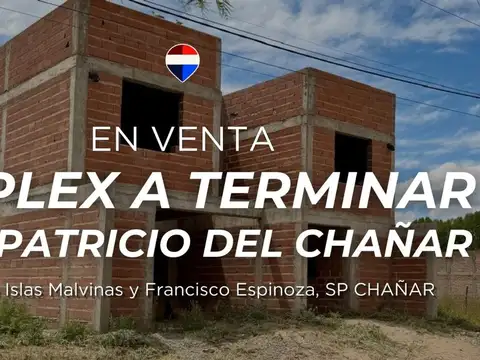 VENTA DUPLEX A TERMINAR, SAN PATRICIO DEL CHAÑAR
