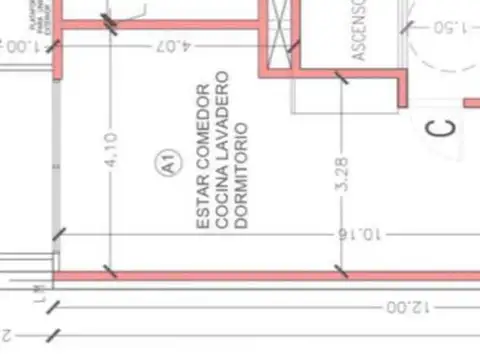 Venta 1 Ambiente | a Estrenar | 47 m² | Contrafrente | Balcón | Cocina Integrada