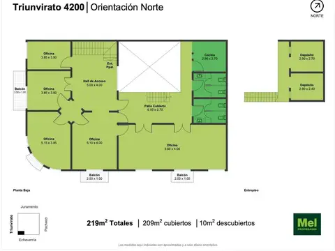 Triunvirato 4200, Piso 1