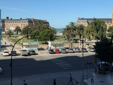 Tres ambientes con cochera, vista al mar. Mar del Plata