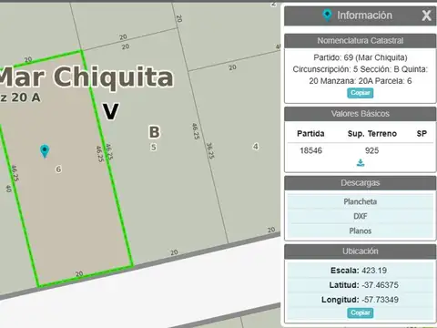 VENTA EXCELENTE LOTE 925 MT. , VIDAL