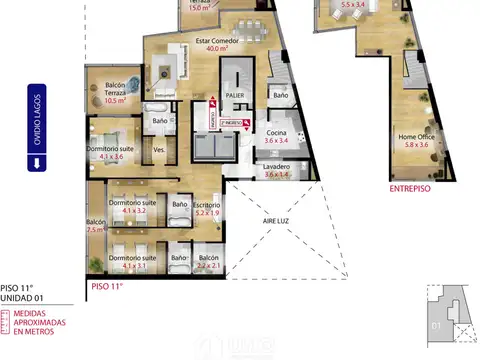 Departamento en Venta de 3 ambientes