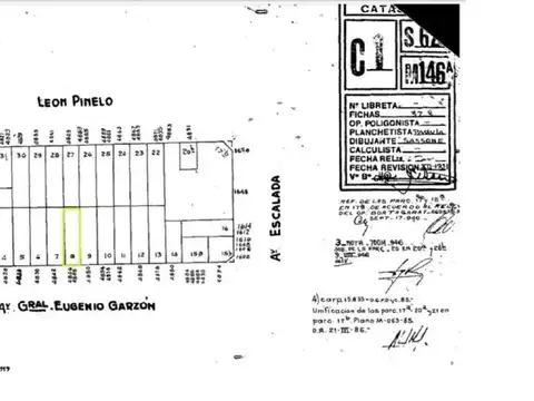 Terreno en Venta 263 m² en Floresta - Parque Avellaneda