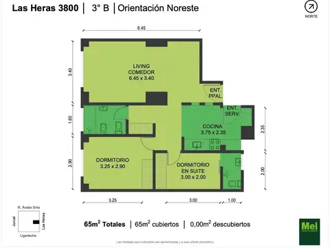Departamento en Venta de 3 ambientes