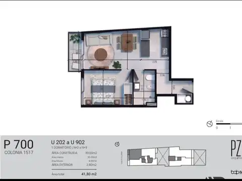 Departamento 5 ambientes con 1 baño