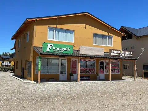 Departo dos ambientes, ubicado frente a Ruta 40 y en el centro de la localidad de Dina Huapi.