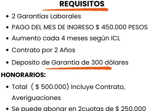 Departamento en Alquiler 8 años