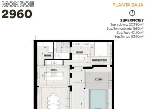 Casa 4 ambientes con 3 baños